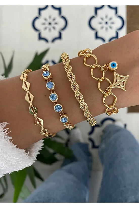 Beaded Bracelet Set Layered Stackable Boho Bracelet Fashion Jewelry